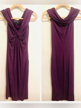 Giambattista Valli silk jersey draped twist-front dress made it Italy sz 42/6